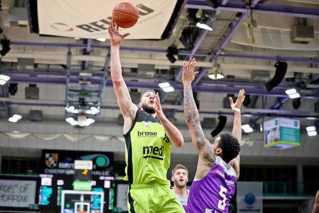medi bayreuth - BG Goettingen , Basketball, Bundesliga, BBL, Spieltag 2, Spielzeit 2021 2022, 05.01.2022, medi bayreuth - BG Goettingen , Basketball, Bundesliga, BBL, Spieltag 2, Spielzeit 2021 2022, 05.01.2022, Foto: EIBNER Thorsten Ochs Bayreuth Copyright: xEibner-Pressefoto ThorstenxOchsx EP_TOS
