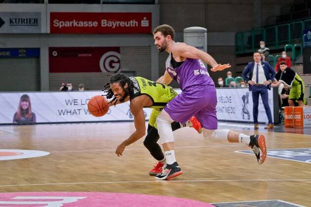 medi bayreuth - BG Goettingen , Basketball, Bundesliga, BBL, Spieltag 2, Spielzeit 2021 2022, 05.01.2022, medi bayreuth - BG Goettingen , Basketball, Bundesliga, BBL, Spieltag 2, Spielzeit 2021 2022, 05.01.2022, Foto: EIBNER Thorsten Ochs Bayreuth Copyright: xEibner-Pressefoto ThorstenxOchsx EP_TOS