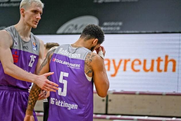 medi bayreuth - BG Goettingen , Basketball, Bundesliga, BBL, Spieltag 2, Spielzeit 2021 2022, 05.01.2022, medi bayreuth - BG Goettingen , Basketball, Bundesliga, BBL, Spieltag 2, Spielzeit 2021 2022, 05.01.2022, Foto: EIBNER Thorsten Ochs Bayreuth Copyright: xEibner-Pressefoto ThorstenxOchsx EP_TOS