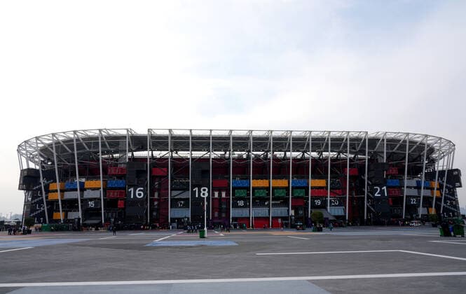 FIFA FuÃŸball WM 2022, SportstÃ¤tten, Stadium 974 General view outside the Stadium 974 in Doha, Qatar. Taken during the FIFA Arab Cup in the build up to the 2022 FIFA World Cup, WM, Weltmeisterschaft, Fussball Photo by 15 12 2021  Copyright: xx