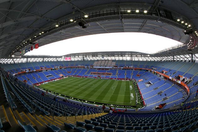 FIFA FuÃŸball WM 2022, SportstÃ¤tten, Stadium 974 General view inside Stadium 974 in Doha, Qatar. Taken during the FIFA Arab Cup in the build up to the 2022 FIFA World Cup, WM, Weltmeisterschaft, Fussball Photo by 15 12 2021  Copyright: xx