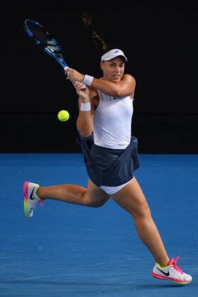 TENNIS MELBOURNE SUMMER SET, Ana Konjuh of Croatia in action during their match against Qinwen Zheng of China on Day 5 of the Melbourne Summer Set tennis tournament at Melbourne Park in Melbourne, Friday, January 7, 2022. ( NO ARCHIVING, EDITORIAL USE ONLY, NO USE IN BOOKS WITHOUT CONSENT MELBOURNE VIC AUSTRALIA  Copyright: xJAMESxROSSx 0146965612st