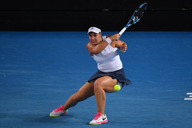 TENNIS MELBOURNE SUMMER SET, Ana Konjuh of Croatia in action during their match against Qinwen Zheng of China on Day 5 of the Melbourne Summer Set tennis tournament at Melbourne Park in Melbourne, Friday, January 7, 2022. ( NO ARCHIVING, EDITORIAL USE ONLY, NO USE IN BOOKS WITHOUT CONSENT MELBOURNE VIC AUSTRALIA  Copyright: xJAMESxROSSx 0146965613st