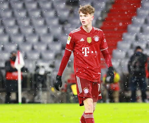 14 Paul Wanner (FCB) Fussball 1. BL FC Bayern Muenchen - Borussia Moenchengladbach 07.01.2021 Allianz Arena FOTO: Mladen Lackovic LakoPress