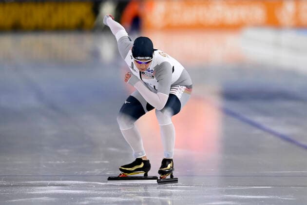PECHSTEIN Claudia Team GER Frauen 3000m 7.Platz Eisschnelllauf EM 2022 Heerenveen in den Niederlanden am 07. 01. 2022 in Heerenveen *** PECHSTEIN Claudia Team GER Women 3000m 7 Place Speed Skating European Championships 2022 Heerenveen in the Netherlands on 07 01 2022 in Heerenveen