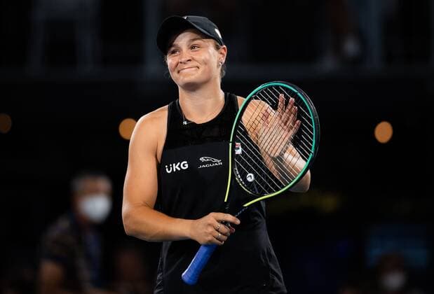 Mandatory Credit: Photo by Rob Prange Shutterstock (12683875ct) Ashleigh Barty of Australia in action during the semi-final of the 2022 Adelaide International WTA, Tennis Damen 500 tennis tournament Adelaide International, Tennis, Memorial Drive Tennis Centre, Adelaide, Australia - 08 Jan 2022 Adelaide International, Tennis, Memorial Drive Tennis Centre, Adelaide, Australia - 08 Jan 2022  Copyright: xRobxPrange Shutterstockx 12683875ct