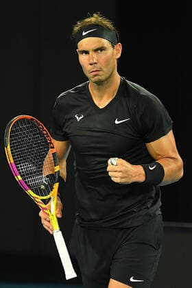 TENNIS MELBOURNE SUMMER SET, Rafael Nadal of Spain reacts during their match against Emil-Ruusuvuor of Finland on Day 6 of the Melbourne Summer Set tennis tournament at Melbourne Park in Melbourne, Saturday, January 8, 2022. ( NO ARCHIVING, EDITORIAL USE ONLY, NO USE IN BOOKS WITHOUT CONSENT MELBOURNE VIC AUSTRALIA  Copyright: xJAMESxROSSx 0146980278st