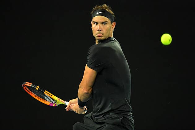 TENNIS MELBOURNE SUMMER SET, Rafael Nadal of Spain in action during their match against Emil-Ruusuvuor of Finland on Day 6 of the Melbourne Summer Set tennis tournament at Melbourne Park in Melbourne, Saturday, January 8, 2022. ( NO ARCHIVING, EDITORIAL USE ONLY, NO USE IN BOOKS WITHOUT CONSENT MELBOURNE VIC AUSTRALIA  Copyright: xJAMESxROSSx 0146980281st