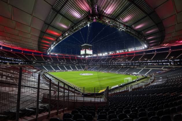 08.01.2022, Fussball, Saison 2021 2022, 1. Bundesliga, 18. Spieltag, Eintracht Frankfurt - Borussia Dortmund, Der Deutsche Bank Park Foto: Dennis Ewert RHR-FOTO Frankfurt Deutsche Bank Park Hessen Deutschland xRHR-FOTO DEx