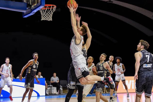 Barmer 2. Basketball Bundesliga ProB, Rheinstars Koeln vs. Iserlohn Kangaroos, 08.01.2022 Florian Wendeler (RheinStars Koeln 9), Barmer 2. Basketball Bundesliga ProB, Rheinstars Koeln vs. Iserlohn Kangaroos am 08.01.2022 im ASV Koeln in Koeln (Nordrhein-Westfalen) Copyright: xBEAUTIFULxSPORTS Mueller-Laschetx
