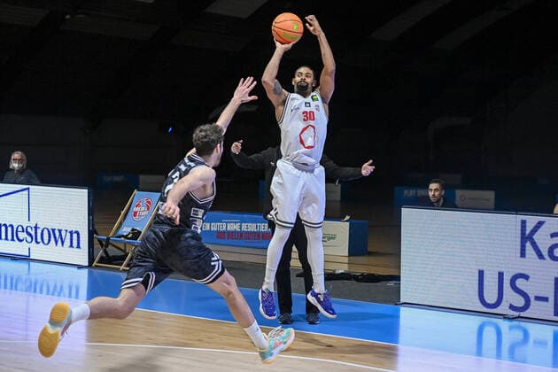 Barmer 2. Basketball Bundesliga ProB, Rheinstars Koeln vs. Iserlohn Kangaroos, 08.01.2022 Marley Jean-Louis ((RheinStars Koeln 30), Barmer 2. Basketball Bundesliga ProB, Rheinstars Koeln vs. Iserlohn Kangaroos am 08.01.2022 im ASV Koeln in Koeln (Nordrhein-Westfalen) Copyright: xBEAUTIFULxSPORTS Mueller-Laschetx
