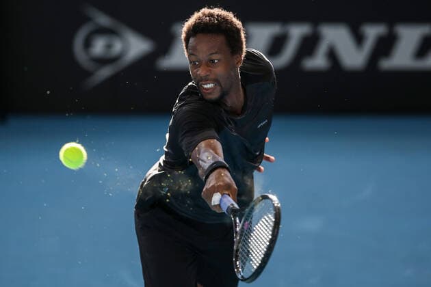 TENNIS ADELAIDE INTERNATIONAL, Gael Monfils of France during his match with Karen Khachanov of Russia in the Final of the the Adelaide International Tennis Tournament, at Memorial Drive, in Adelaide, Sunday, January 9, 2022. ( NO ARCHIVING, EDITORIAL USE ONLY, NO USE IN BOOKS WITHOUT CONSENT ADELAIDE SA AUSTRALIA  Copyright: xMATTxTURNERx 20220109001611967454