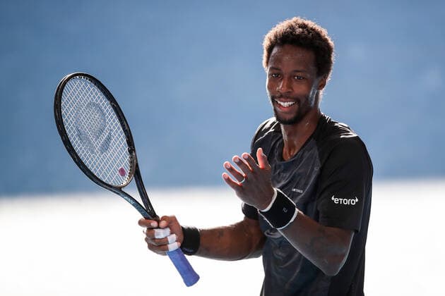 TENNIS ADELAIDE INTERNATIONAL, Gael Monfils of France during his match with Karen Khachanov of Russia in the Final of the the Adelaide International Tennis Tournament, at Memorial Drive, in Adelaide, Sunday, January 9, 2022. ( NO ARCHIVING, EDITORIAL USE ONLY, NO USE IN BOOKS WITHOUT CONSENT ADELAIDE SA AUSTRALIA  Copyright: xMATTxTURNERx 20220109001611967478