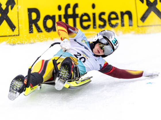 Bilder des Jahres 2022, Sport 01 Januar Sport Themen der Woche KW01 LUGE - FIL WC Umhausen UMHAUSEN,AUSTRIA,09.JAN.22 - LUGE - FIL World Cup, natural track, singles, men. Image shows Simon Dietz (GER).  GEPAxpictures xDanielxSchoenherr