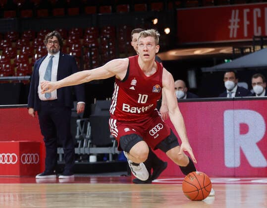 09.01.2022, BBL, FC Bayern Basketball vs Chemnitz Niners Basketball, im Bild: Ognjen Jaramaz (FCB Basketball)