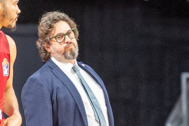 Head Coach Andrea Trinchieri (FC Bayern), FC Bayern Basketball vs. Chemnitz Niners, easyCredit BBL, 09.01.2022 Muenchen Bayern Deutschland