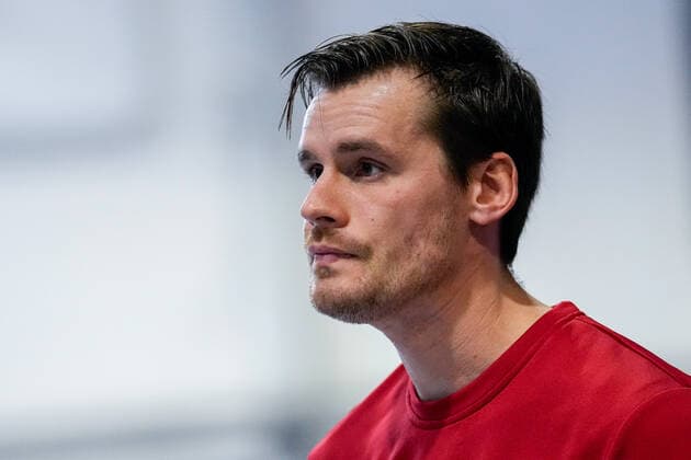 Kristian Martens (Trainer, Cheftrainer, BHTC), Einzelbild, Aktion, Action, 09.01.2022, Mannheim (Deutschland), Hallenhockey, 1. Bundesliga Süd, Damen, TSV Mannheim - Bietigheimer HTC
