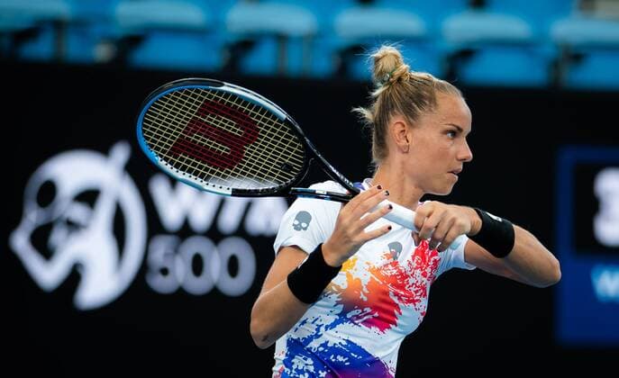 Mandatory Credit: Photo by Rob Prange Shutterstock (12750051e) Arantxa Rus of the Netherlands in action during the first round of the 2022 Sydney Tennis Classic WTA, Tennis Damen 500 tennis tournament 2022 Sydney Tennis Classic Day 1 - 10 Jan 2022 2022 Sydney Tennis Classic Day 1 - 10 Jan 2022  Copyright: xRobxPrange Shutterstockx 12750051e
