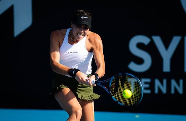 Mandatory Credit: Photo by Rob Prange Shutterstock (12750051ca) Giuliana Olmos of Mexico in action during the final qualifications round of the 2022 Sydney Tennis Classic WTA, Tennis Damen 500 tennis tournament 2022 Sydney Tennis Classic Day 1 - 10 Jan 2022 2022 Sydney Tennis Classic Day 1 - 10 Jan 2022  Copyright: xRobxPrange Shutterstockx 12750051ca