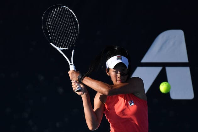 SYDNEY TENNIS CLASSIC, Priscilla Hon of Australia in action during her match against Jaqueline Cristian of Romania on Day 1 of the Sydney Tennis Classic at Sydney Olympic Park in Sydney, Monday, January 10, 2022. ( NO ARCHIVING, EDITORIAL USE ONLY, NO USE IN BOOKS WITHOUT CONSENT SYDNEY NSW AUSTRALIA  Copyright: xDEANxLEWINSx 20220110001612252139