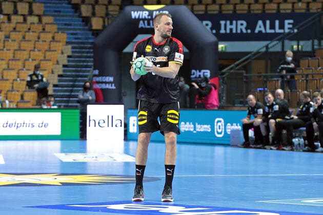 09.01.2022, xovx, Handball Länderspiel, Deutschland - Frankreich Julius Kühn (Deutschland), Freisteller Wetzlar Buderus-Arena Wetzlar Hessen Deutschland (DE)
