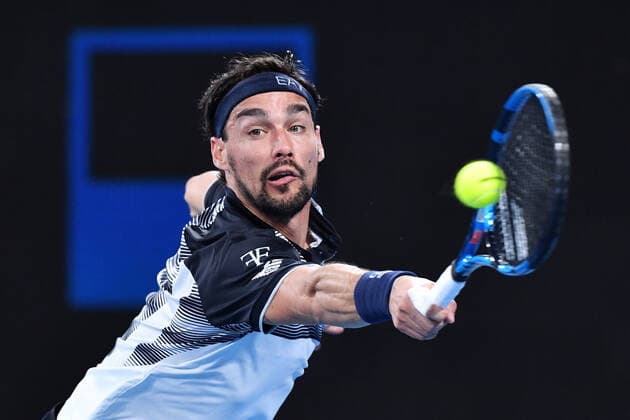 SYDNEY TENNIS CLASSIC, Fabio Fognini of Italy in action against Daniel Altmaier of Germany on Day 1 of the Sydney Tennis Classic at Sydney Olympic Park in Sydney, Monday, January 10, 2022. ( NO ARCHIVING, EDITORIAL USE ONLY, NO USE IN BOOKS WITHOUT CONSENT SYDNEY NSW AUSTRALIA  Copyright: xDEANxLEWINSx 20220110001612264438