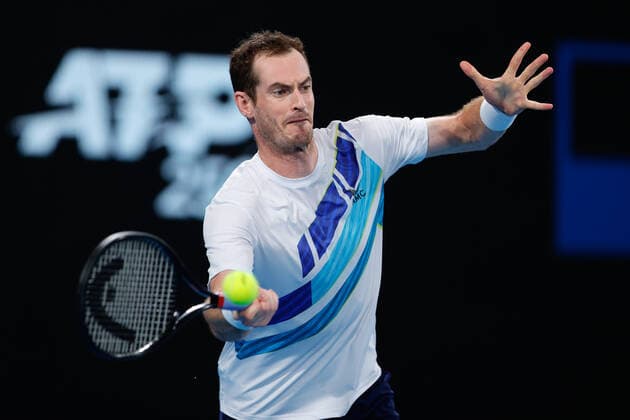 Andy Murray of Great Britain plays a shot against Viktor Durasovic of Norway during the first round match at Sydney Tennis Classic 2022 at Sydney Olympic Park Tennis Centre, Sydney, Australia on 11 January 2022. Copyright: xPeterxDovganx 30470123