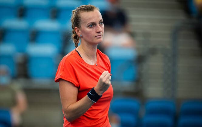 January 10, 2022, SYDNEY, AUSTRALIA: Petra Kvitova of the Czech Republic in action during the first round of the 2022 Sydney Tennis Classic WTA, Tennis Damen 500 tennis tournament against Arantxa Rus of the Netherlands SYDNEY AUSTRALIA - ZUMAa181 20220110_zaa_a181_043 Copyright: xRobxPrangex