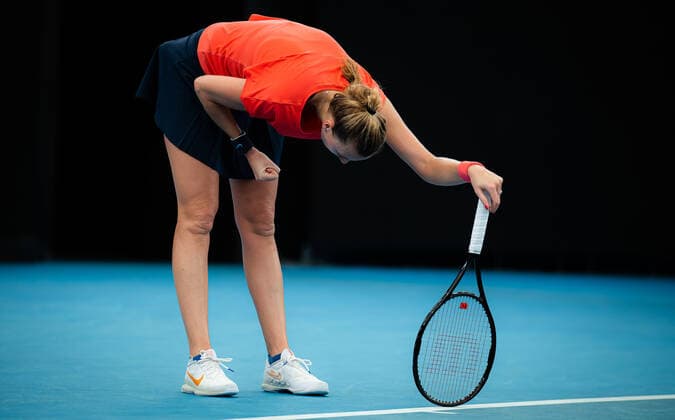 January 10, 2022, SYDNEY, AUSTRALIA: Petra Kvitova of the Czech Republic in action during the first round of the 2022 Sydney Tennis Classic WTA, Tennis Damen 500 tennis tournament against Arantxa Rus of the Netherlands SYDNEY AUSTRALIA - ZUMAa181 20220110_zaa_a181_049 Copyright: xRobxPrangex