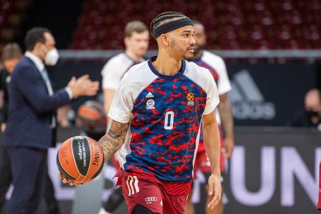 Nick Weiler-Babb 0 (FC Bayern), during warmup, FC Bayern Basketball vs. Zalgiris Kaunas, Euroleague, 11.01.2022 Muenchen Bayern Deutschland