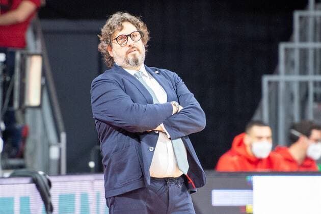 Head Coach Andrea Trinchieri (FC Bayern), FC Bayern Basketball vs. Zalgiris Kaunas, Euroleague, 11.01.2022 Muenchen Bayern Deutschland