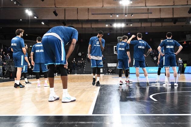 Basketball I Herren I Saison 2021-2022 I Eurocup I 9. Spieltag I Hamburg Towers - TURK TELEKOM ANKARA I 11.01.2022 TURK TELEKOM ANKARA Hamburg edel-optics.de Arena Hamburg Deutschland Copyright: xLobeca Hannigx