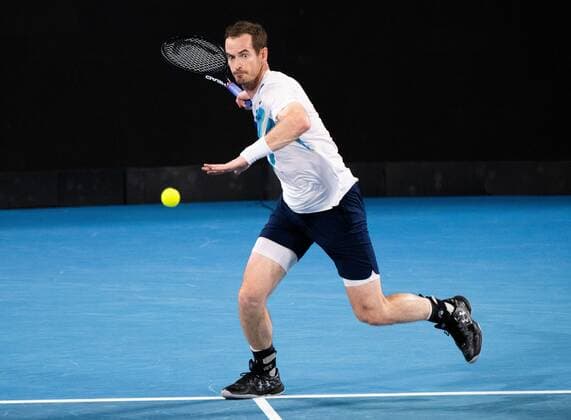 Mandatory Credit: Photo by Shutterstock (12757262dp) Andy Murray in action during his round of 16 match Sydney Tennis Classic, Day 4, Tennis, Olympic Park, Sydney, Australia - 12 Jan 2022 Sydney Tennis Classic, Day 4, Tennis, Olympic Park, Sydney, Australia - 12 Jan 2022 Copyright: xShutterstockx 12757262dp