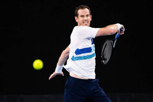 Mandatory Credit: Photo by Shutterstock (12757262di) Andy Murray in action during his round of 16 match Sydney Tennis Classic, Day 4, Tennis, Olympic Park, Sydney, Australia - 12 Jan 2022 Sydney Tennis Classic, Day 4, Tennis, Olympic Park, Sydney, Australia - 12 Jan 2022 Copyright: xShutterstockx 12757262di