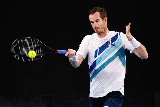 Mandatory Credit: Photo by Shutterstock (12757262de) Andy Murray in action during his round of 16 match Sydney Tennis Classic, Day 4, Tennis, Olympic Park, Sydney, Australia - 12 Jan 2022 Sydney Tennis Classic, Day 4, Tennis, Olympic Park, Sydney, Australia - 12 Jan 2022 Copyright: xShutterstockx 12757262de