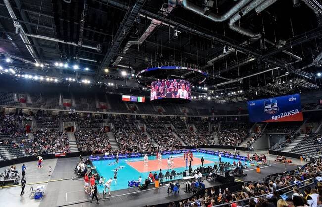 2022.01.12 Gliwice Siatkowka Mezczyzn CEV Liga Mistrzow 2022 Grupa Azoty ZAKSA Kedzierzyn-Kozle - Cucine Lube Civitanova N z Arena Gliwice kibice ZAKSA widok Foto Lukasz Sobala PressFocus 2022.01.12 Gliwice Men Volleyball Champions League Volley 2022 Grupa Azoty ZAKSA Kedzierzyn-Kozle - Cucine Lube Civitanova Arena Gliwice kibice ZAKSA widok Credit: Lukasz Sobala PressFocus NEWSPIX.PL --- Newspix.pl  20220112PF_LS260