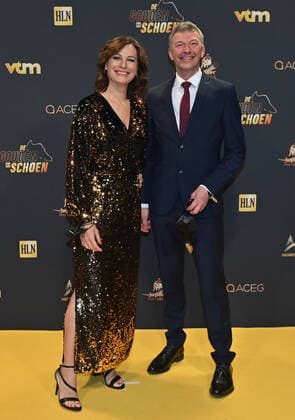 Fußball, Belgien, Golden Shoe Award in Puurs Guests pictured on the red carpet at the arrival for the 68th edition of the Golden Shoe award ceremony, Wednesday 12 January 2022, in Puurs. The Golden Shoe (Gouden Schoen Soulier d Or) is an award for the best soccer player of the Belgian Jupiler Pro League championship during the calender year 2019. DIRKxWAEM  x3172432x