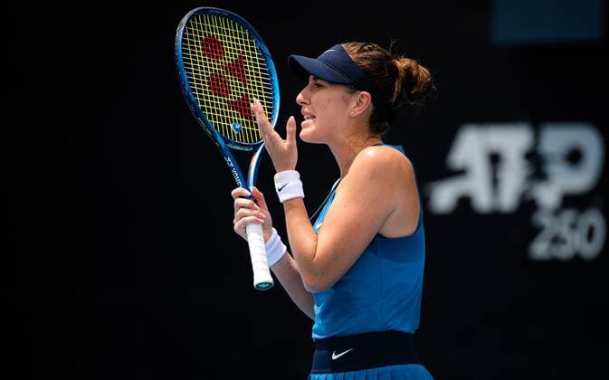 Mandatory Credit: Photo by Rob Prange Shutterstock (12751288av) Belinda Bencic of Switzerland in action during the second round of the 2022 Sydney Tennis Classic WTA, Tennis Damen 500 tennis tournament Sydney Tennis Classic, Day 4, Tennis, Olympic Park, Sydney, Australia - 13 Jan 2022 Sydney Tennis Classic, Day 4, Tennis, Olympic Park, Sydney, Australia - 13 Jan 2022  Copyright: xRobxPrange Shutterstockx 12751288av