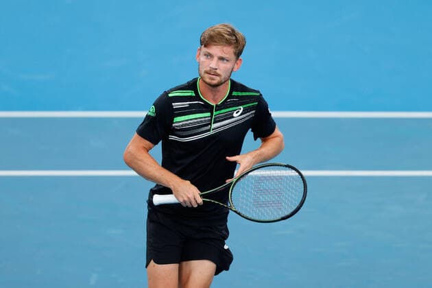 Tennis, ATP-Turnier in Sydney David Goffin of Belgium looks on against Andy Murray of Great Britain in the Quarter Final during the Sydney Tennis Classic 2022 at Sydney Olympic Park Tennis Centre, Sydney, Australia on 13 January 2022. Copyright: xPeterxDovganx 30470453
