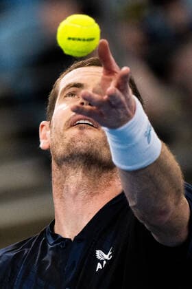 SYDNEY TENNIS CLASSIC, Andy Murray of Great Britain in action during his quarter final match against David Goffin of Belgium on Day 4 of the Sydney Tennis Classic at Ken Rosewall Arena, in Sydney, Thursday, January 13, 2022. ( NO ARCHIVING, EDITORIAL USE ONLY, NO USE IN BOOKS WITHOUT CONSENT SYDNEY NSW AUSTRALIA  Copyright: xJAMESxGOURLEYx 20220113001613012583