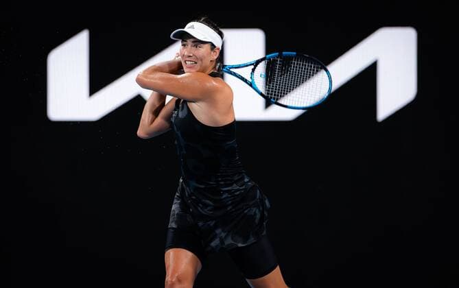 Mandatory Credit: Photo by Rob Prange Shutterstock (12751288dq) Garbine Muguruza of Spain in action during the quarter-final of the 2022 Sydney Tennis Classic WTA, Tennis Damen 500 tennis tournament Sydney Tennis Classic, Day 4, Tennis, Olympic Park, Sydney, Australia - 13 Jan 2022 Sydney Tennis Classic, Day 4, Tennis, Olympic Park, Sydney, Australia - 13 Jan 2022  Copyright: xRobxPrange Shutterstockx 12751288dq