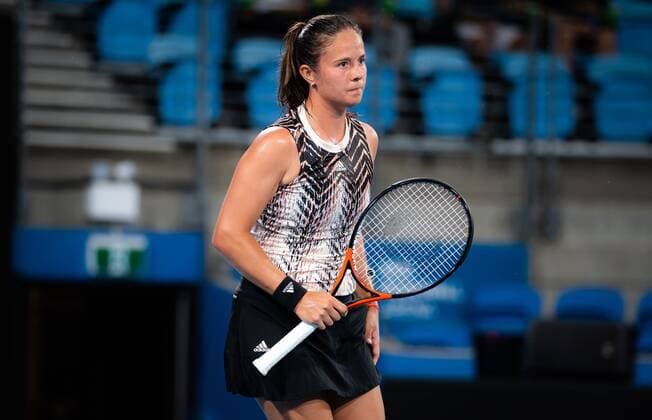 Mandatory Credit: Photo by Rob Prange Shutterstock (12751288dy) Daria Kasatkina of Russia in action during the quarter-final of the 2022 Sydney Tennis Classic WTA, Tennis Damen 500 tennis tournament Sydney Tennis Classic, Day 4, Tennis, Olympic Park, Sydney, Australia - 13 Jan 2022 Sydney Tennis Classic, Day 4, Tennis, Olympic Park, Sydney, Australia - 13 Jan 2022  Copyright: xRobxPrange Shutterstockx 12751288dy