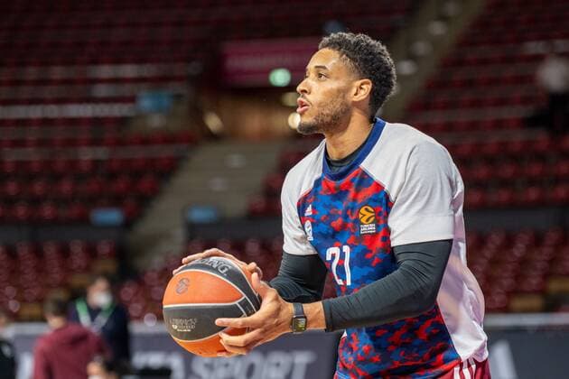 Augustine Rubit 21 (FC Bayern), during warmup, FC Bayern Basketball vs. AS Monaco Basket, Euroleague, 13.01.2022 Muenchen Bayern Deutschland