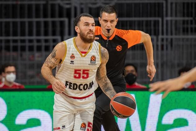 Mike James 55 (AS Monaco Basket), FC Bayern Basketball vs. AS Monaco Basket, Euroleague, 13.01.2022 Muenchen Bayern Deutschland