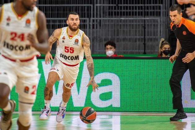 Mike James 55 (AS Monaco Basket), FC Bayern Basketball vs. AS Monaco Basket, Euroleague, 13.01.2022 Muenchen Bayern Deutschland