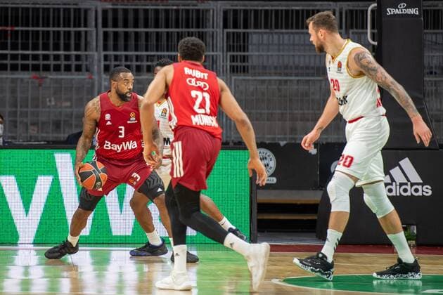 K. Rivers 3 (FC Bayern), FC Bayern Basketball vs. AS Monaco Basket, Euroleague, 13.01.2022 Muenchen Bayern Deutschland