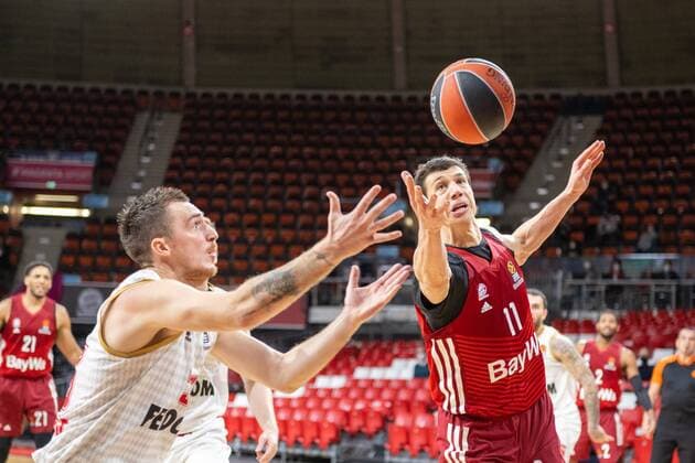 Vladimir Lucic 11 (FC Bayern), FC Bayern Basketball vs. AS Monaco Basket, Euroleague, 13.01.2022 Muenchen Bayern Deutschland