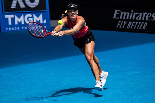 TENNIS AUSTRALIAN OPEN PRACTICE SESSIONS, Angelique Kerber of Germany in action during a practice session ahead of the Australian Open at Melbourne Park in Melbourne, Friday, January 14, 2022. ( NO ARCHIVING, EDITORIAL USE ONLY, NO USE IN BOOKS WITHOUT CONSENT MELBOURNE VIC AUSTRALIA  Copyright: xDIEGOxFEDELEx 20220114001613261026