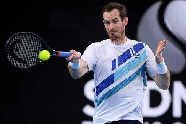 SYDNEY TENNIS CLASSIC, Andy Murray of Great Britain during his semi final match against Reilly Opelka of the USA on Day 5 of the Sydney Tennis Classic at Sydney Olympic Park in Sydney, Friday, January 14, 2022. ( NO ARCHIVING, EDITORIAL USE ONLY, NO USE IN BOOKS WITHOUT CONSENT SYDNEY NSW AUSTRALIA  Copyright: xDANxHIMBRECHTSx 20220114001613285856