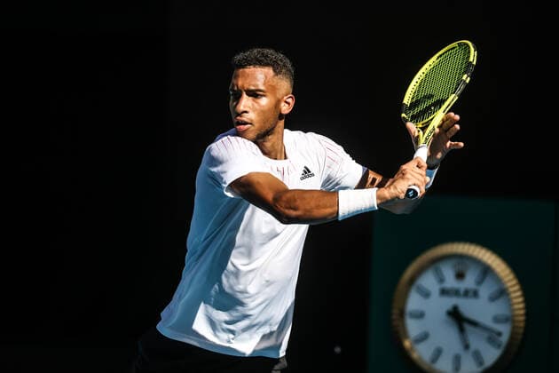January 14, 2022: FELIX AUGER-ALIASSIME of Canada during a practice session ahead of the 2022 Australian Open at Melbourne Park on January 14, 2022 in Melbourne, Australia. - ZUMAp121 20220114_zsp_p121_027 Copyright: xChrisxPutnamx